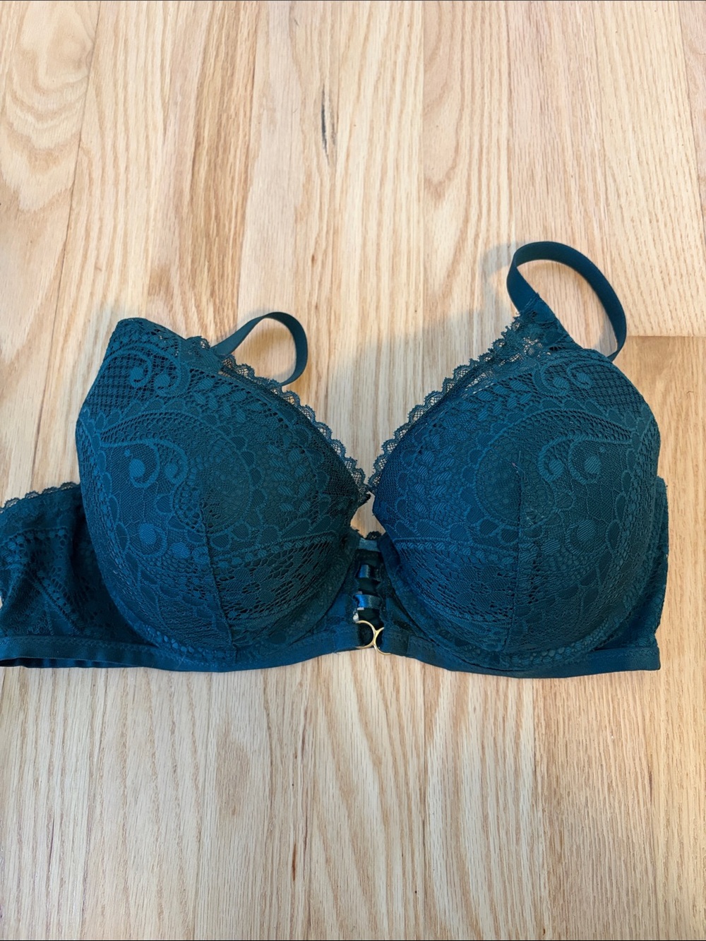 aerie Teal Lace Push-Up Bra